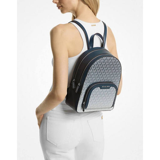 ORIG & IMPORTED MK Jaycee Medium Ombré Signature Logo Backpack Navy Bag