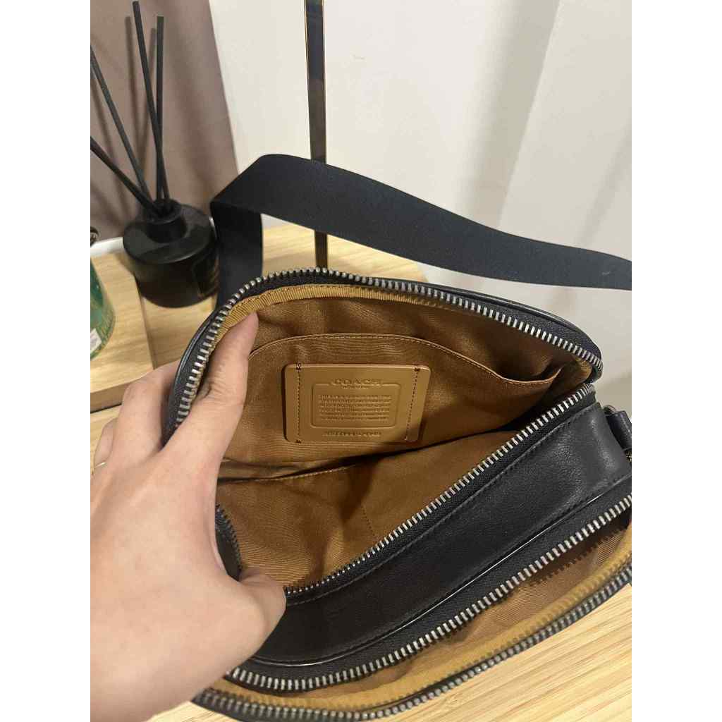 ORIG Preloved CCH Graham Crossbody In Signature Canvas Khaki Black Men Bag