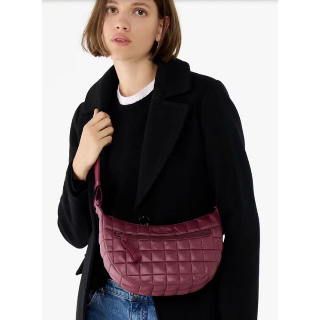ORIG Preloved KS Camden Quilted Sling Bag Blackberry Red