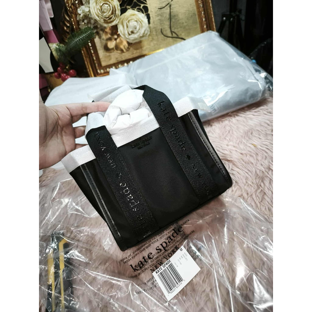 ORIG & IMPORTED KS Kip Nylon Mini Small Large Tote Black Pink Bag