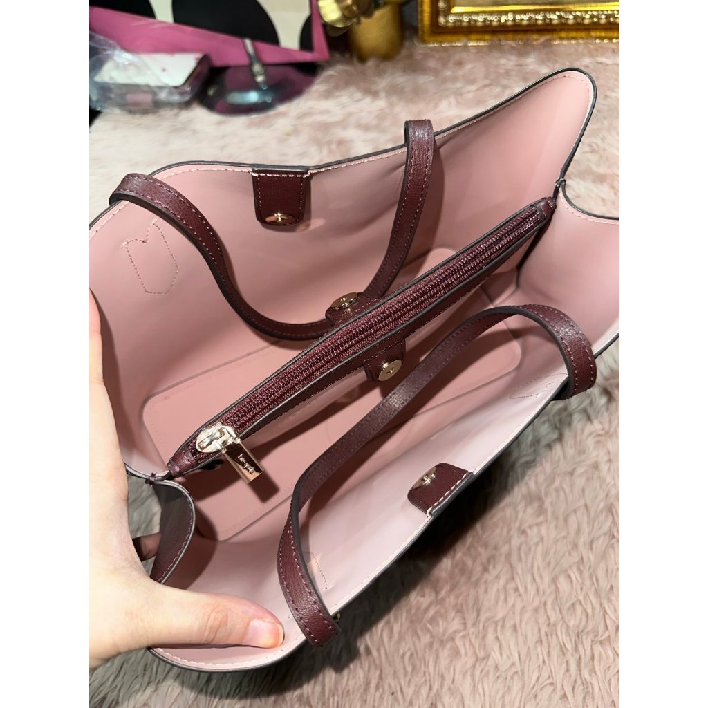 ORIG & IMPORTED KS Harper Satchel Red Bag Cherrywood