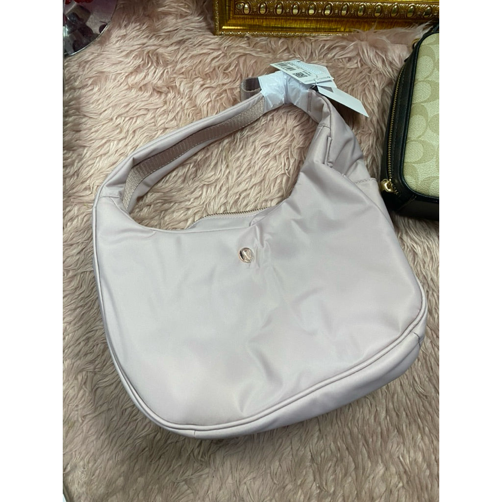 AUTHENTIC/ORIGINAL Lululemon City Essentials Nylon Shoulder Bag 4L - Gray Pink Red