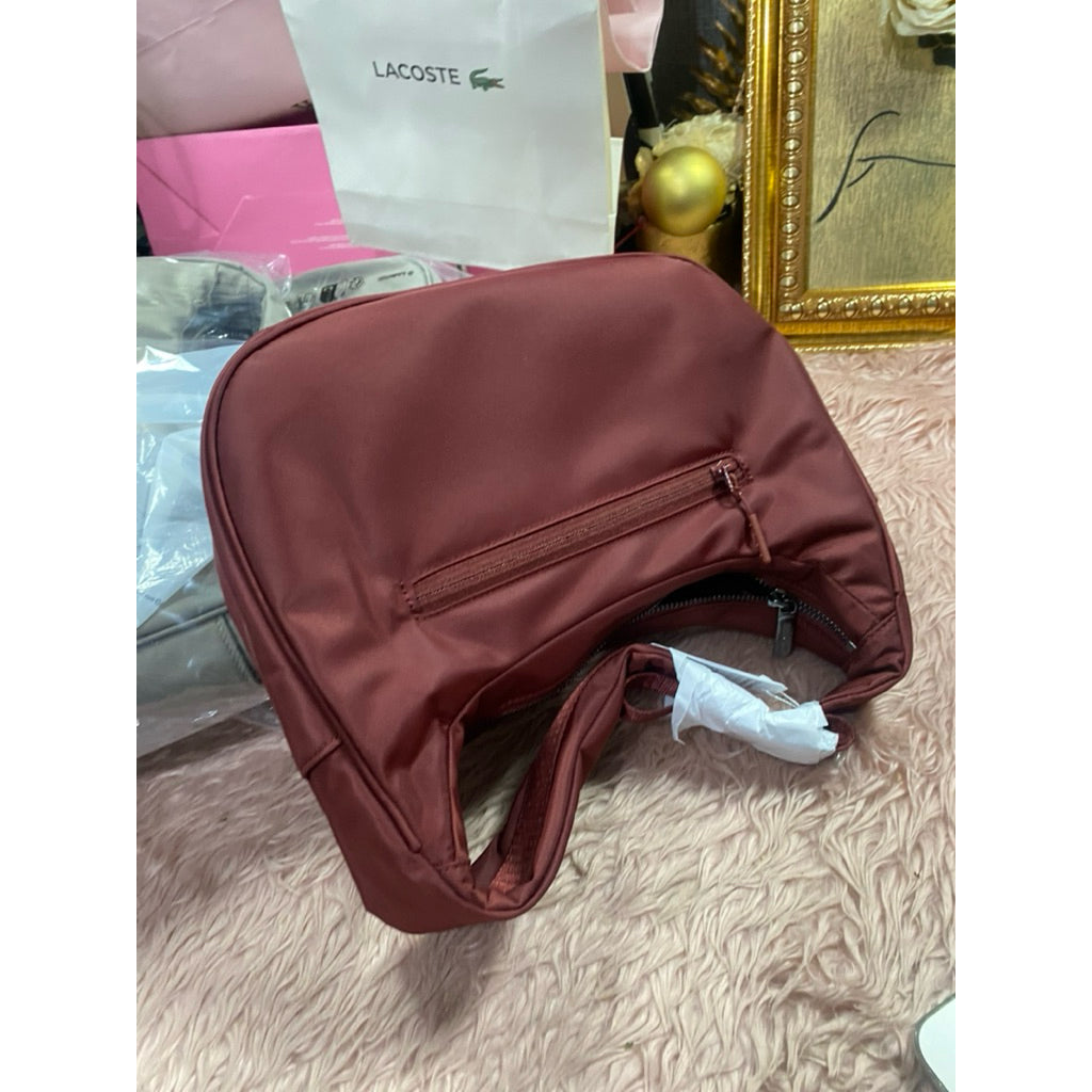 AUTHENTIC/ORIGINAL Lululemon City Essentials Nylon Shoulder Bag 4L - Gray Pink Red