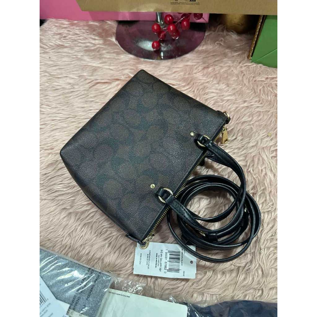 ORIG Preloved CCH Mini Gallery Crossbody Small Brown Bag in Signature Canvas
