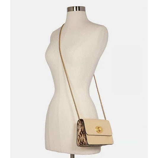 ORIG & IMPORTED CCH X Jennifer Lopez Bowery Crossbody Small Beige Bag Chain Strap