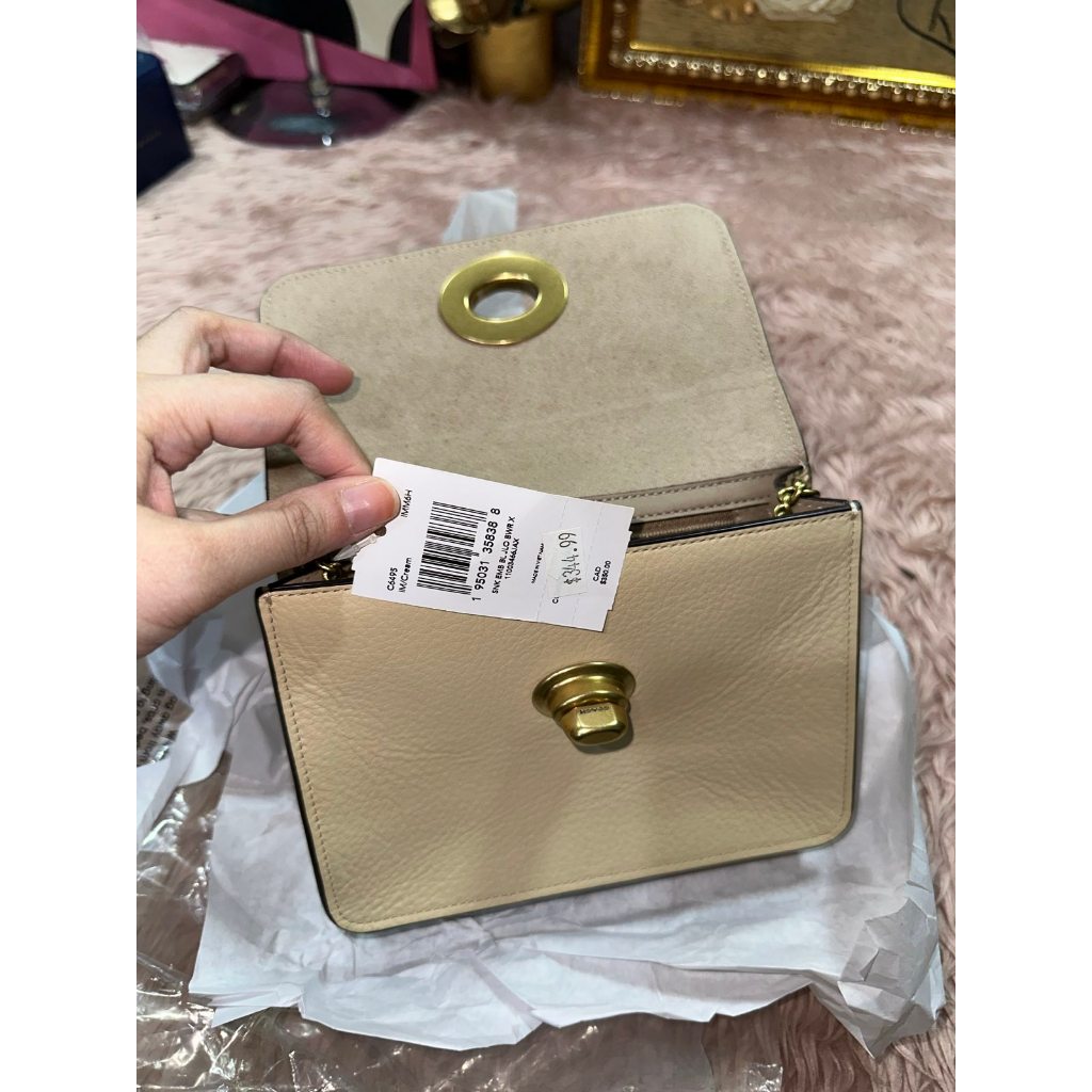 ORIG & IMPORTED CCH X Jennifer Lopez Bowery Crossbody Small Beige Bag Chain Strap