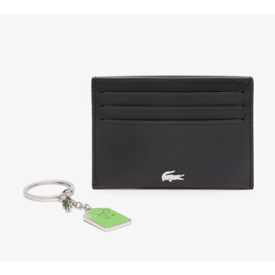 AUTHENTIC/ORIGINAL LCT Men's Card Holder Wallet & Polo Key Chain Gift Set Black