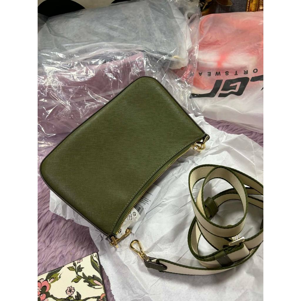 ORIG & IMPORTED KS Duet Floral Small Crossbody Green Bag