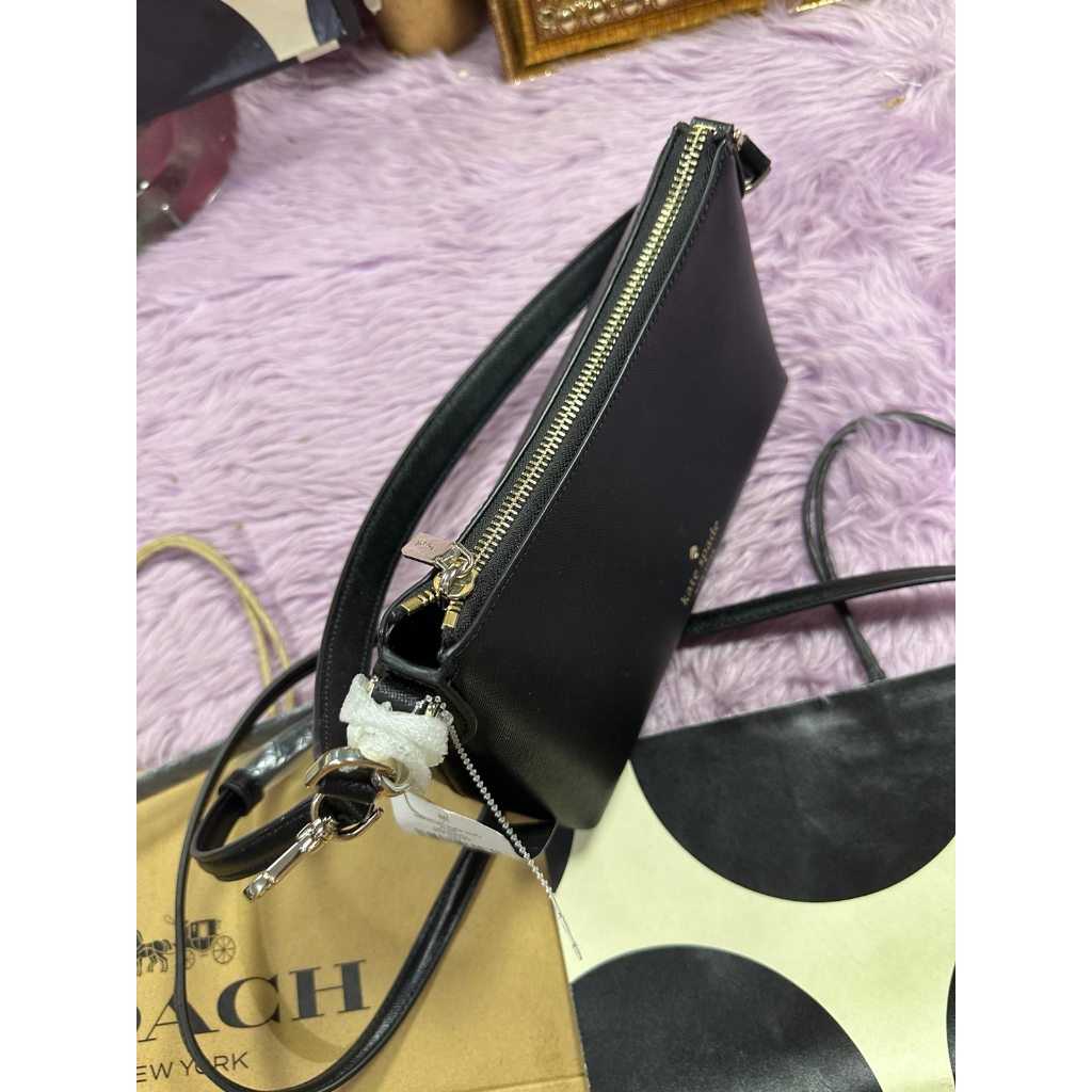 ORIG & IMPORTED KS Sadie Leather Crossbody Shoulder Black Bag