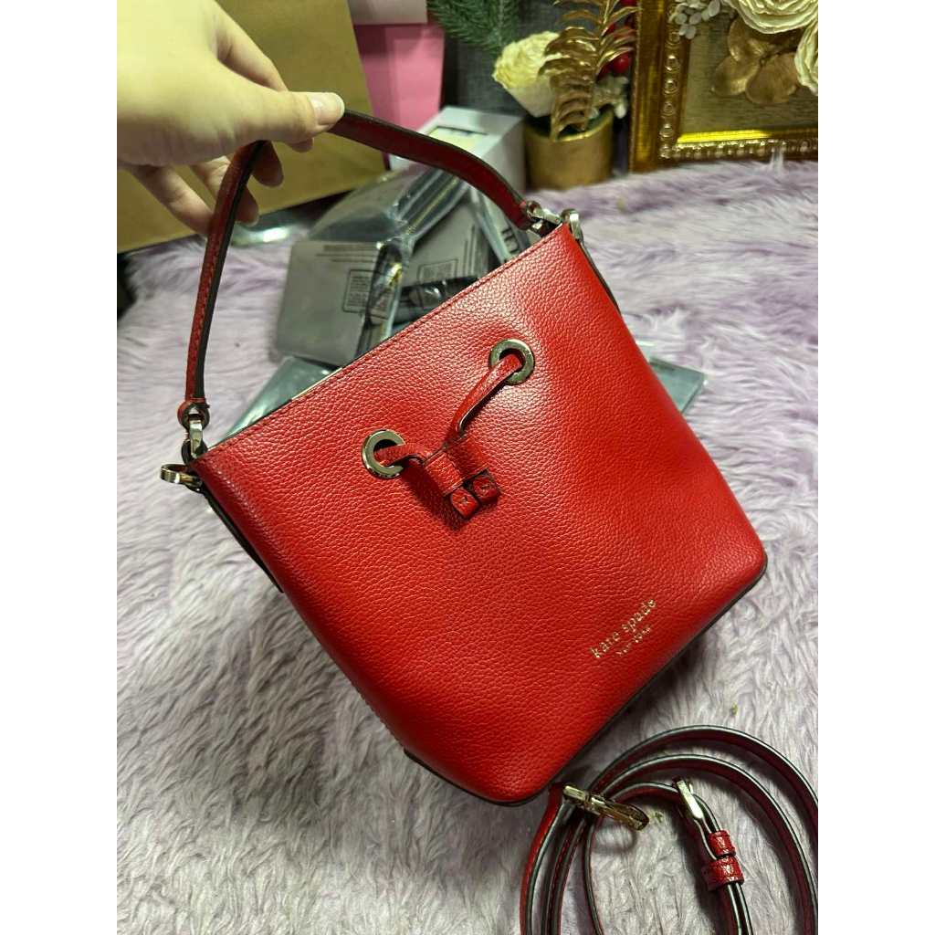ORIG Preloved KS Eva Small Bucket Red Bag