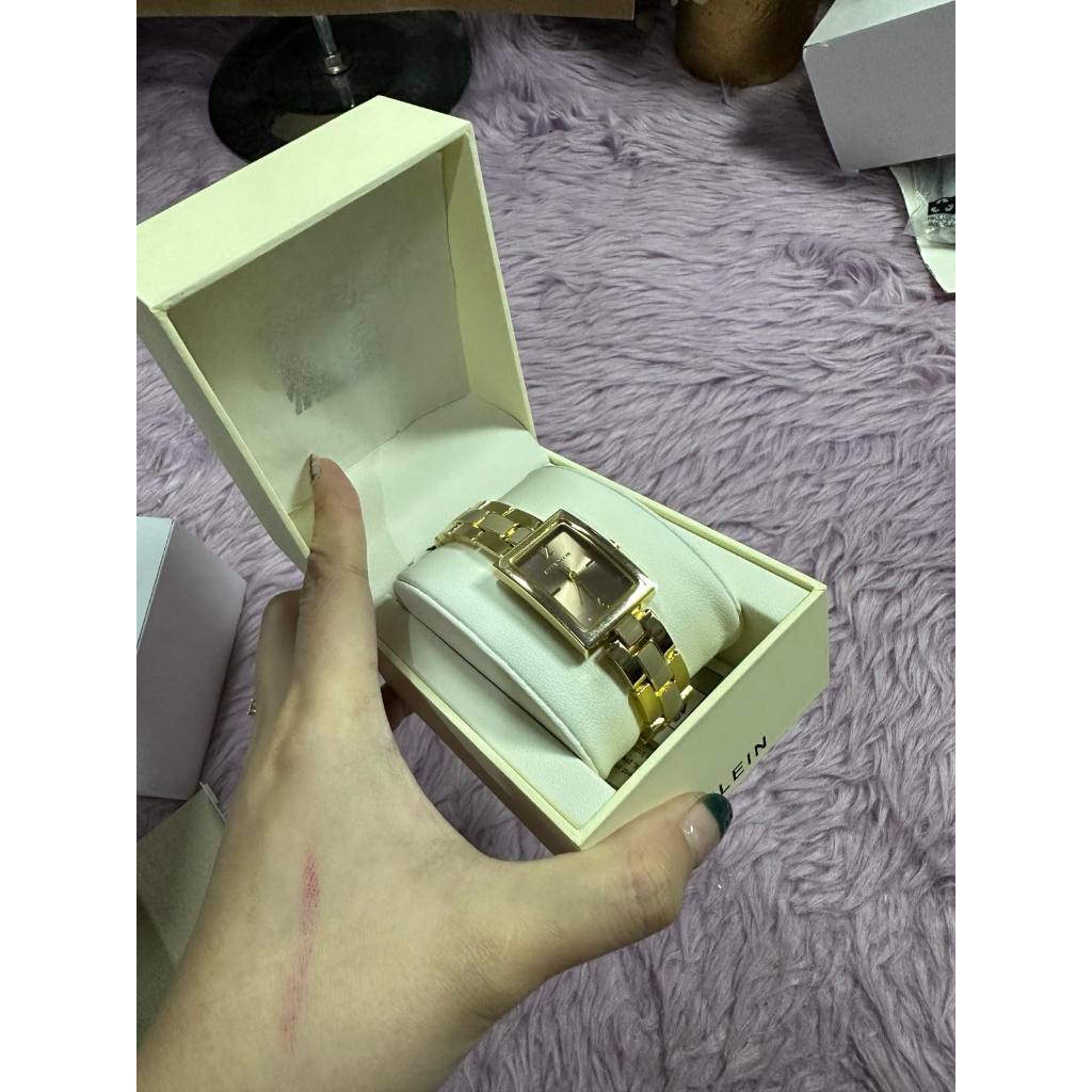 ORIG & IMPORTED AK Klein Gold/Taupe Watch AK/4210TPGB