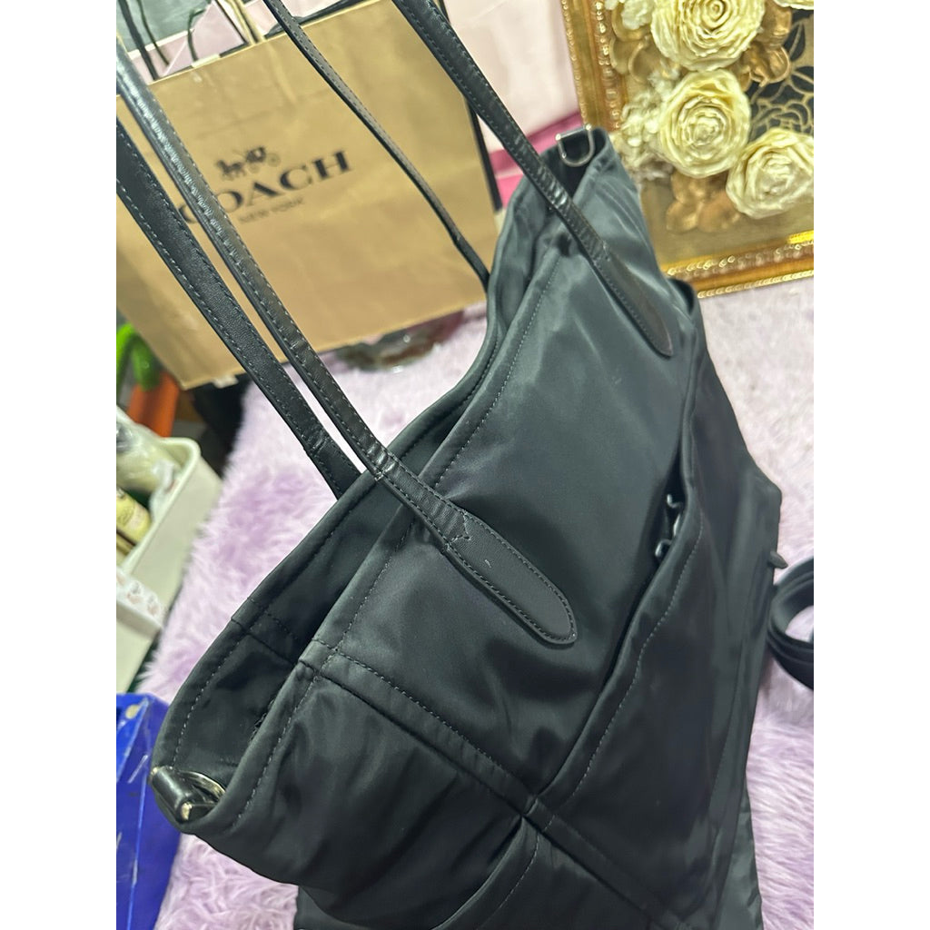 ORIG Preloved KS Chelsea Baby Large Tote Nylon Black Bag