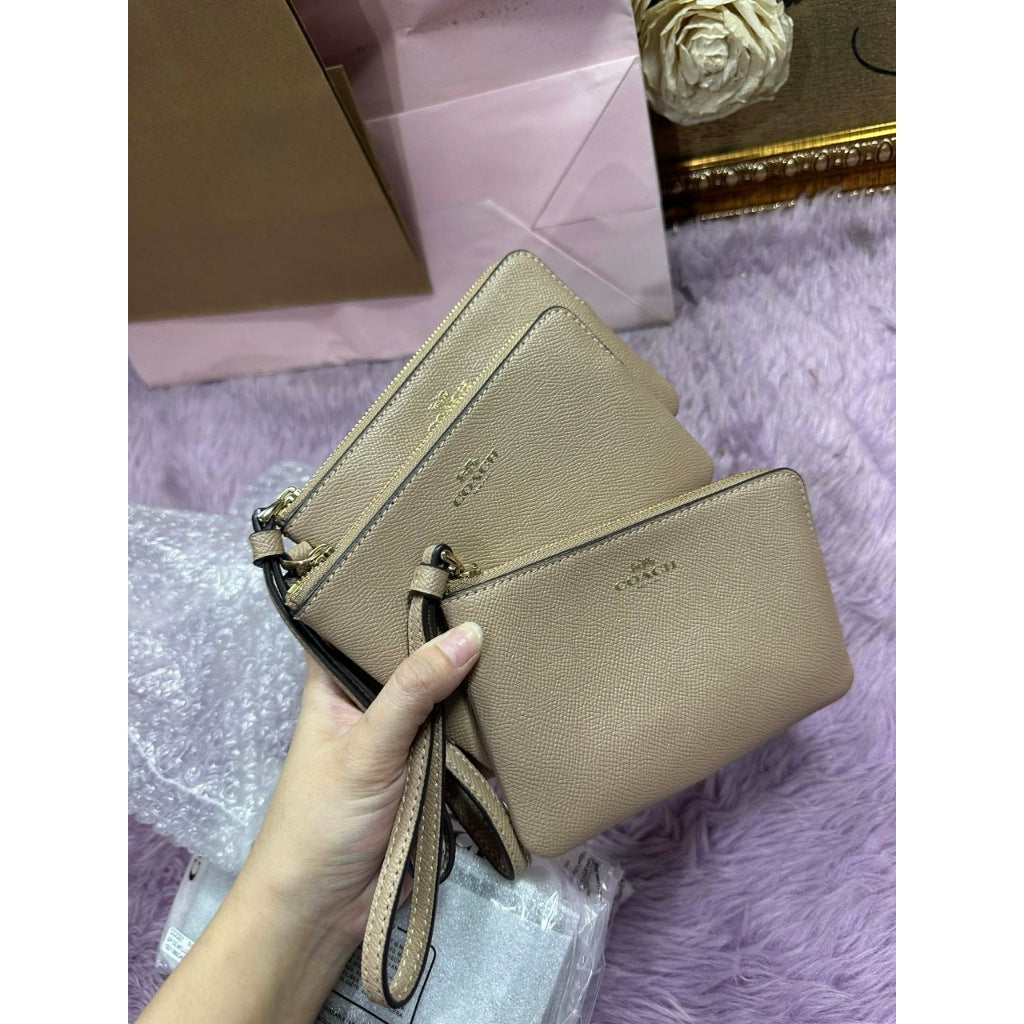 ORIG & IMPORTED CCH Corner Zip Small Wristlet Card Purse Wallet