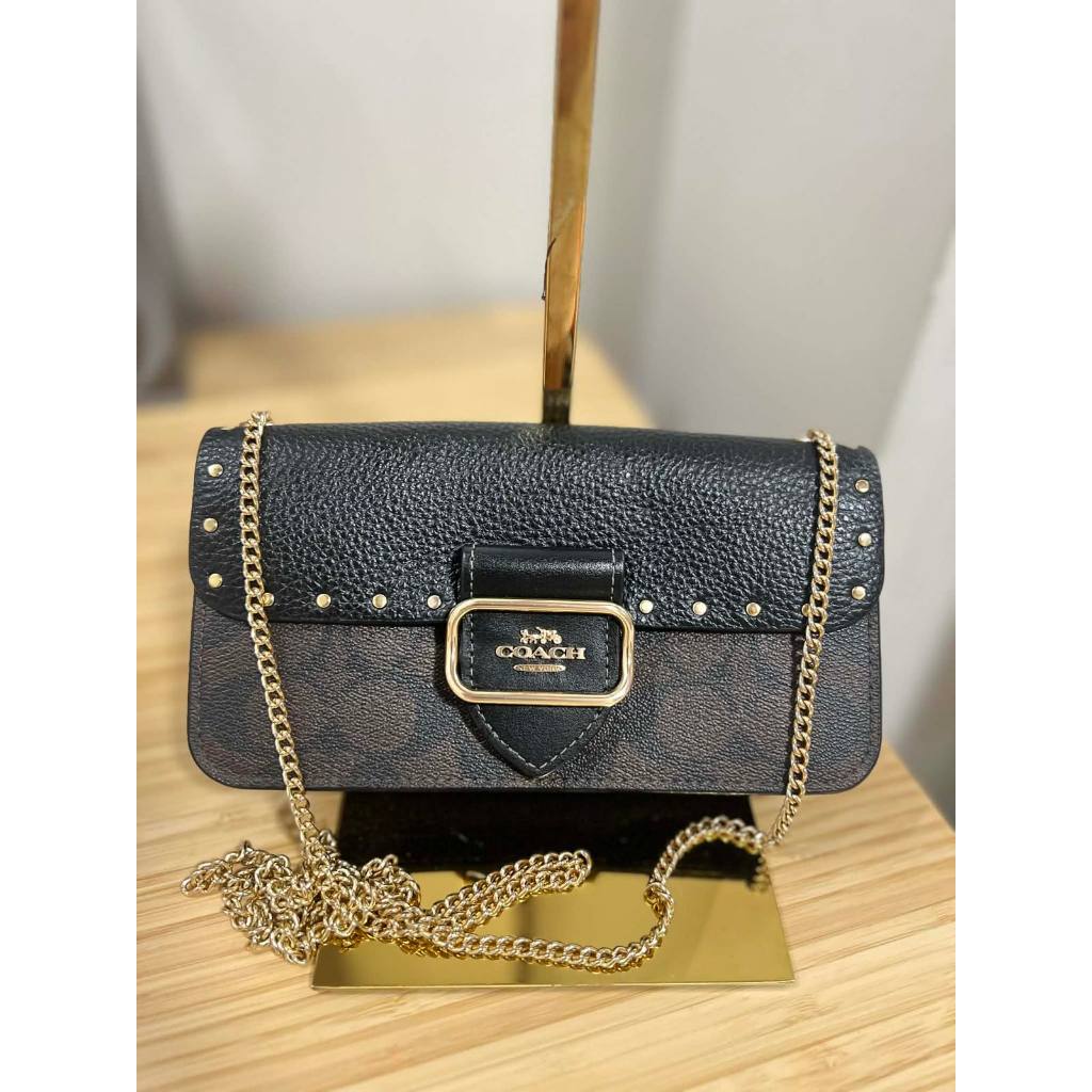 ORIG Preloved CCH Morgan Crossbody Chain Small Brown Bag