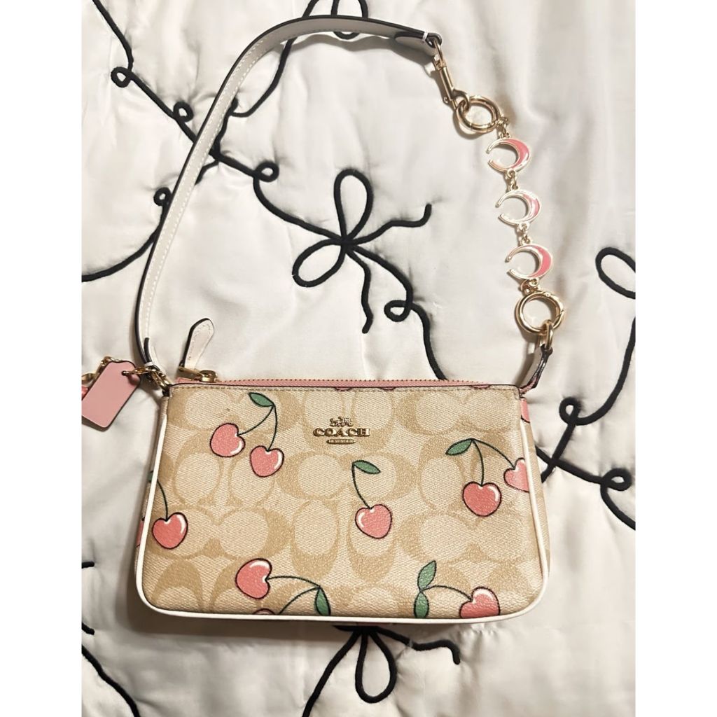 ORIG & IMPORTED CCH Nolita 19 with Cherry Print in Light Khaki Small Bag
