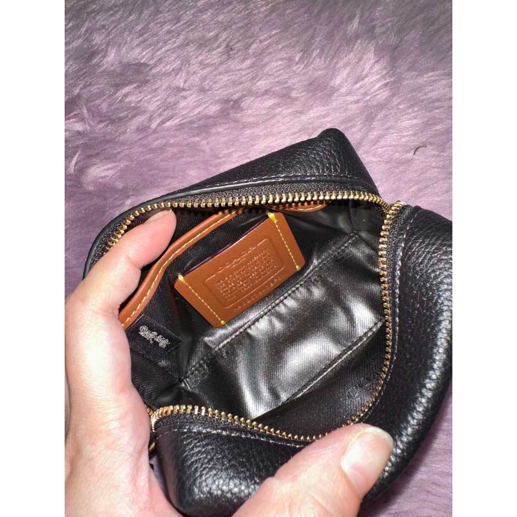 ORIG & IMPORTED CCH Essential Retail Mini Cosmetic Case Black Pouch Wristlet