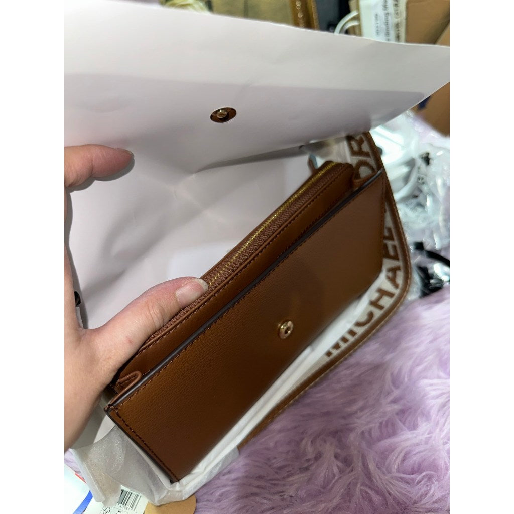 ORIG & IMPORTED MK Jet Set Phone Wallet Small Crossbody Bag Brown/Black/Ombre