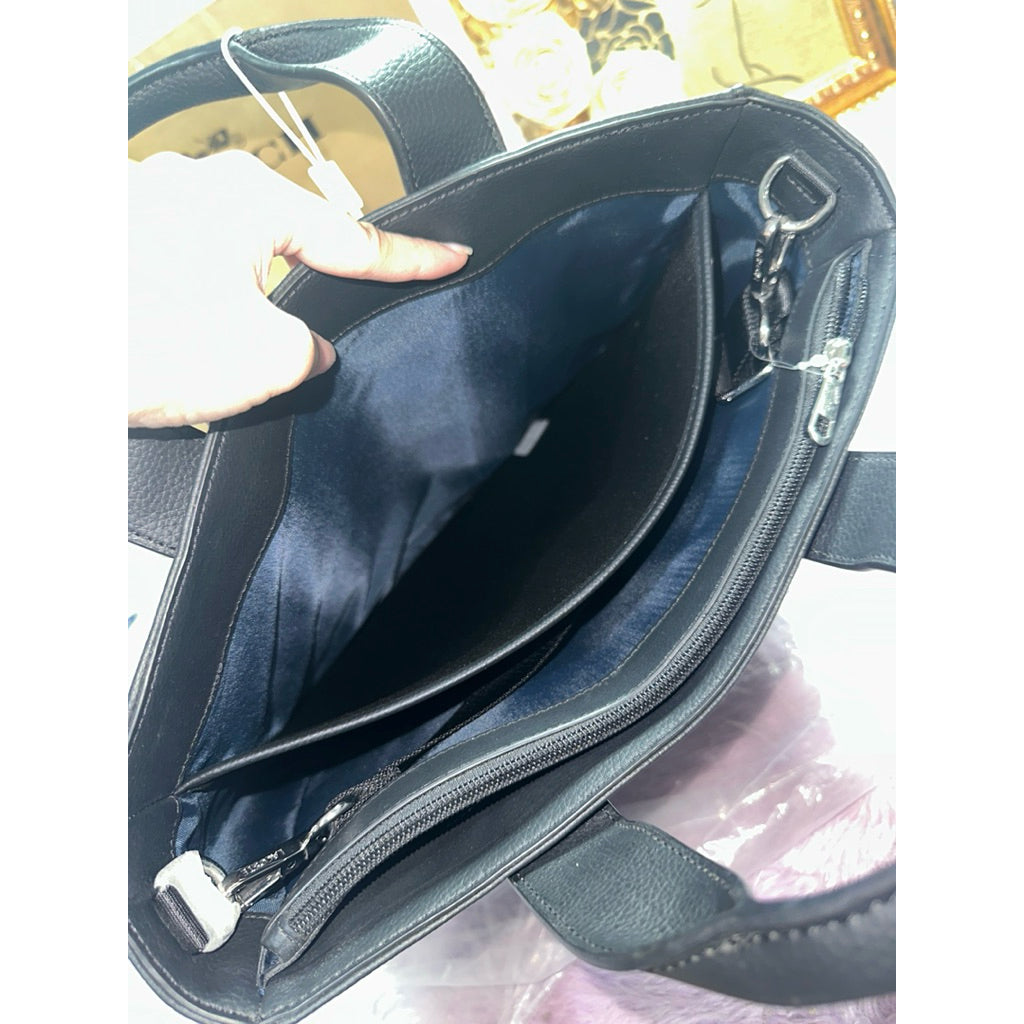 ORIG & IMPORTED Lacoste Gael Vertical Tote Large Laptop Men Black Bag