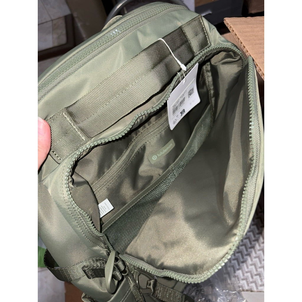 ORIG & IMPORTED Lululemon New Crew Backpack 22L Large Laptop Backpack Bag Pink/Black/Green