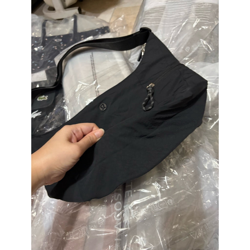 ORIG & IMPORTED Lululemon 6L Slouchy Sling Shoulder Nylon Black Bag