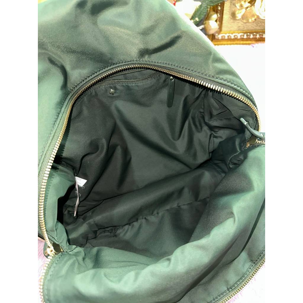 ORIG Preloved KS Green Medium Nylon Backpack Bag