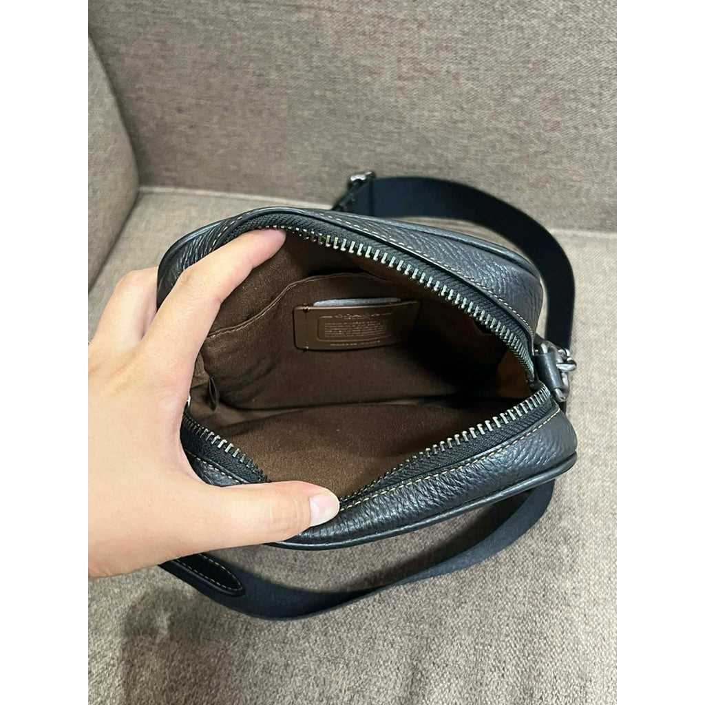ORIG & IMPORTED CCH Sullivan Crossbody Men Bag In Signature Canvas Charcoal Khaki