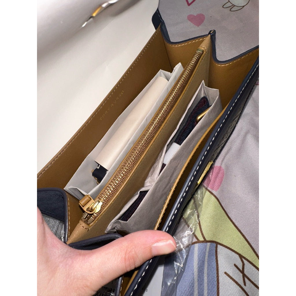 ORIG & IMPORTED Tory TB T Monogram Small Jacquard Shoulder Bag