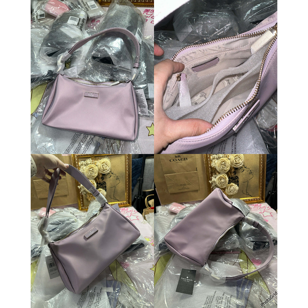 ORIG & IMPORTED KS Carter Small Nylon Shoulder Black/Brown/Pink/taupe/Green/Purple Bag