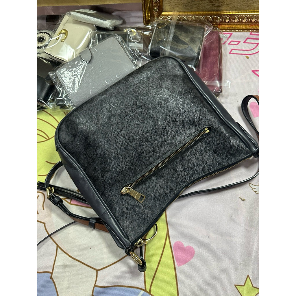 ORIG Preloved Retail CCH Chaise Crossbody File Medium Black Bag
