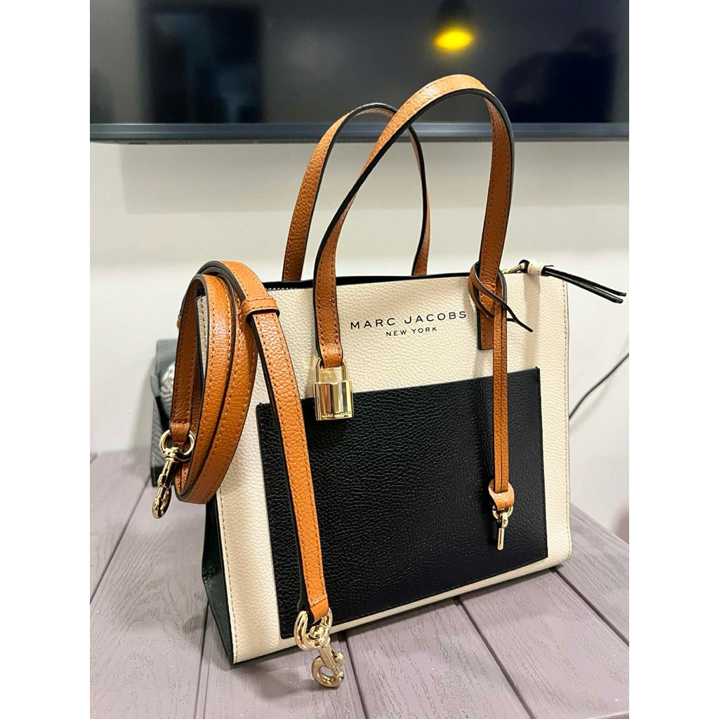 ORIG Preloved MJ Mini Grind Satchel Tote Bag Smoked Almond