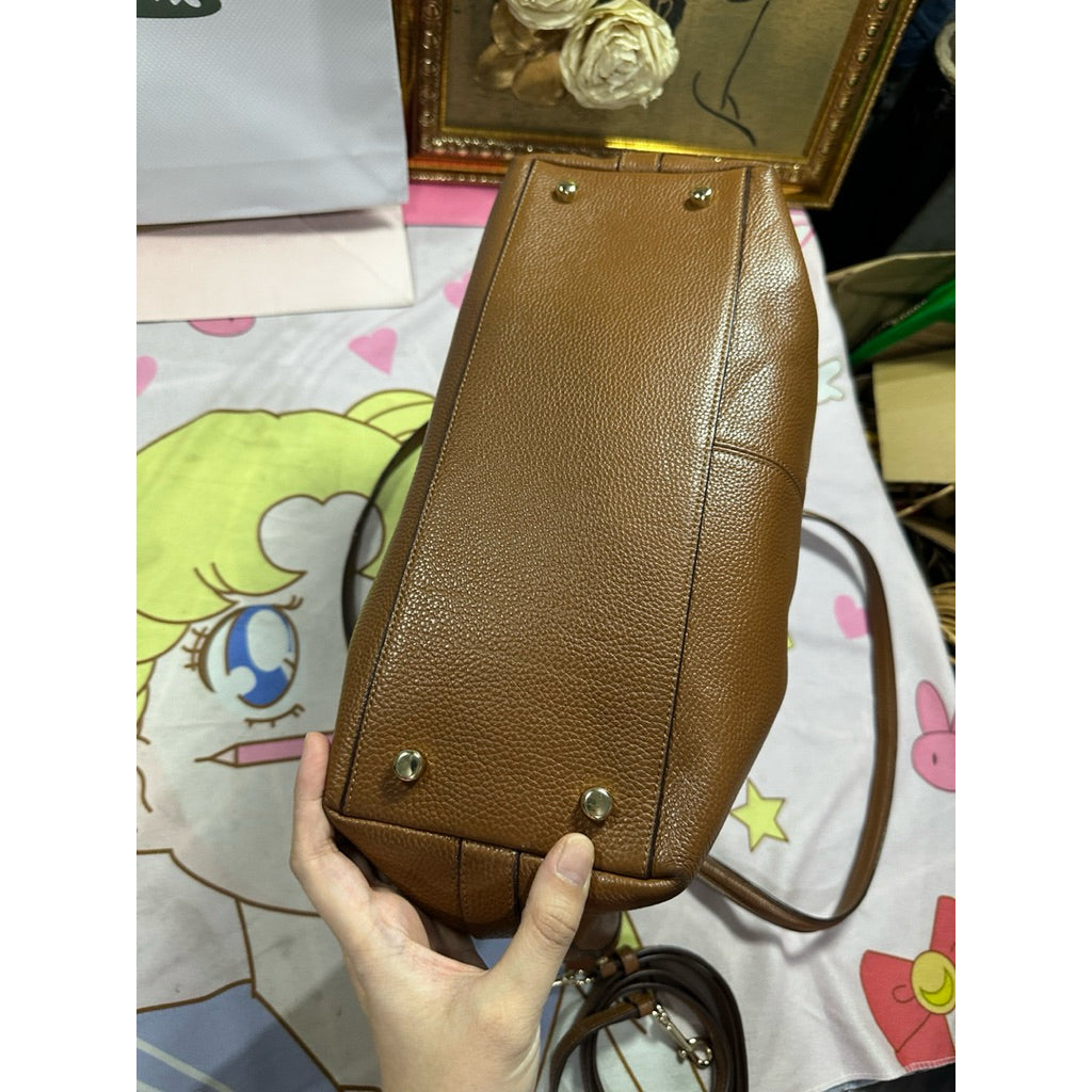 ORIG Preloved CCH Tyler Shoulder Hobo Crossbody Large Tote Brown Bag