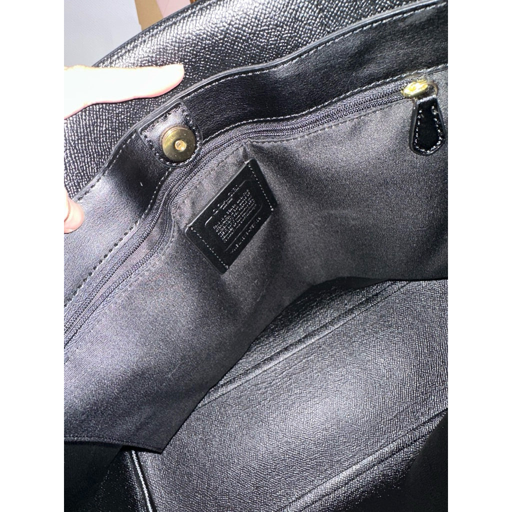 ORIG Preloved RARE CCH Avenue Large Brown Tote Bag In Signature Canvas