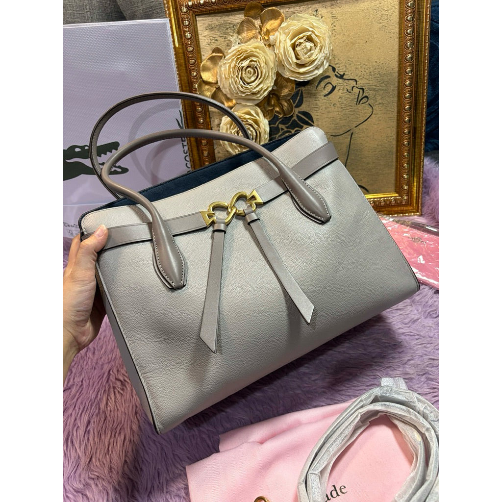 ORIG & IMPORTED KS Retail Toujours Medium Satchel Tote Taupe Bag