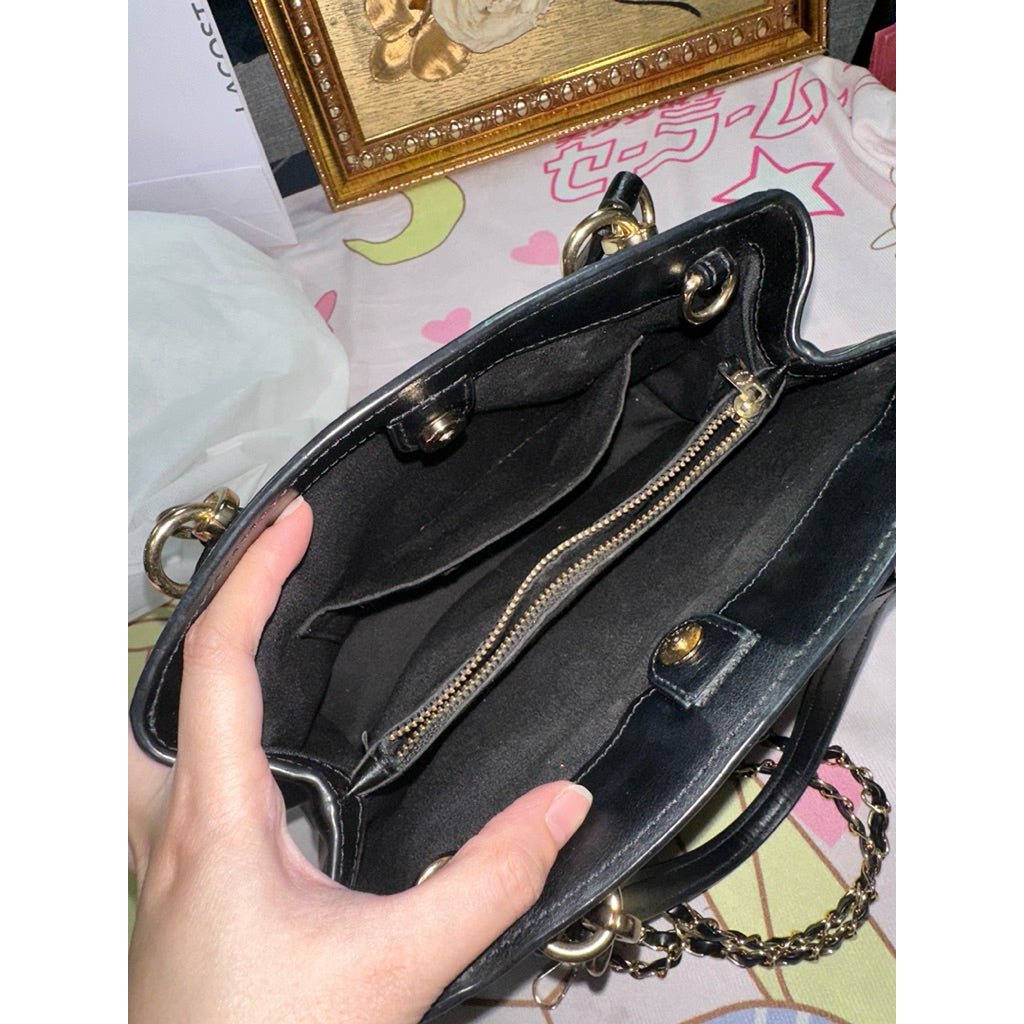 ORIG Preloved CCH Minetta Signature Brown/Black Satchel Bag