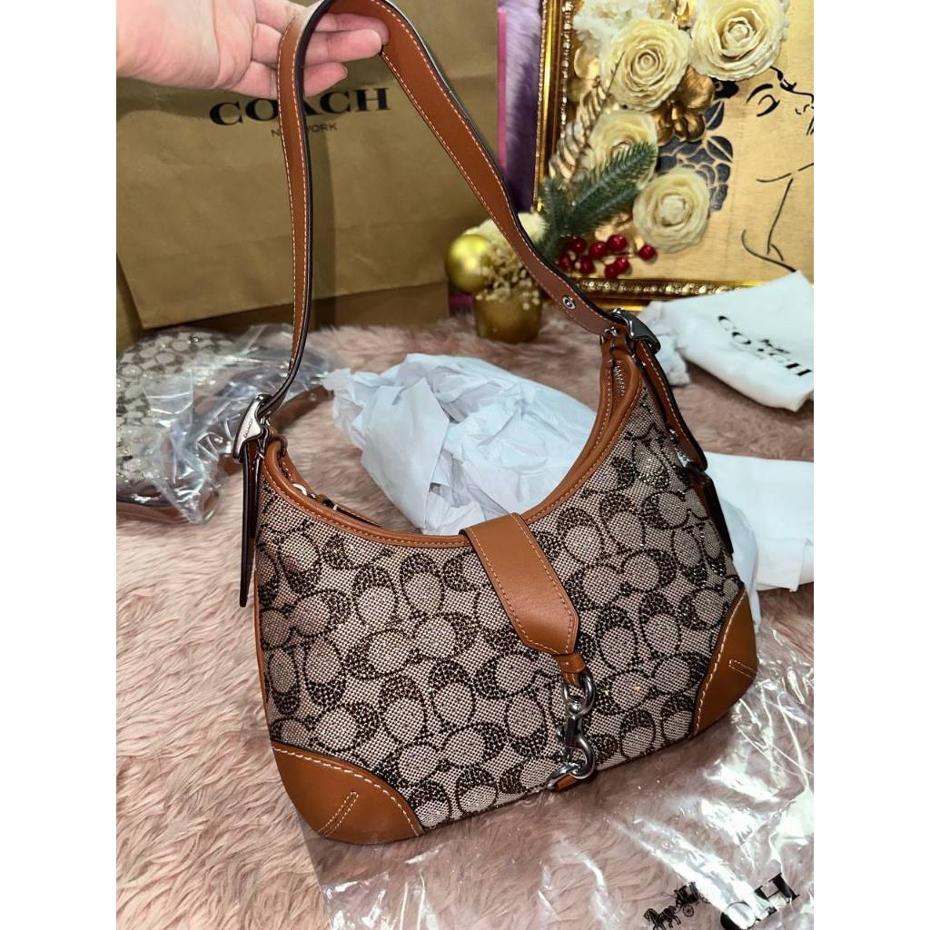 ORIG & IMPORTED CCH Retail Hamptons Hobo Small Shoulder Brown Bag