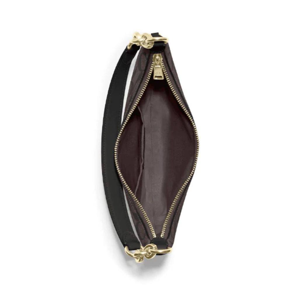 ORIG & IMPORTED CCH Payton Hobo Bag In Signature Canvas Brown Black