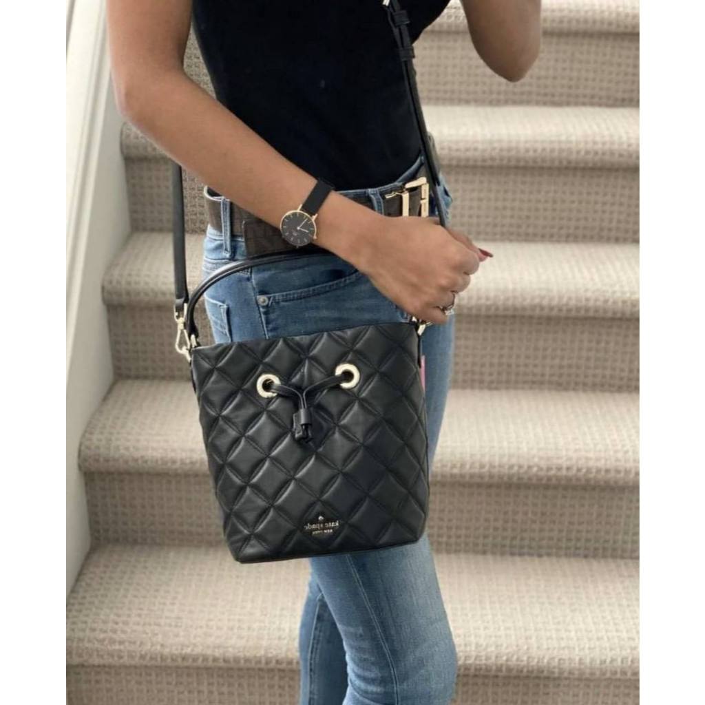 ORIG Preloved KS Natalia Small Bucket Black Bag