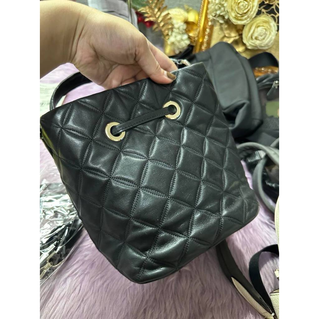 ORIG Preloved KS Natalia Small Bucket Black Bag
