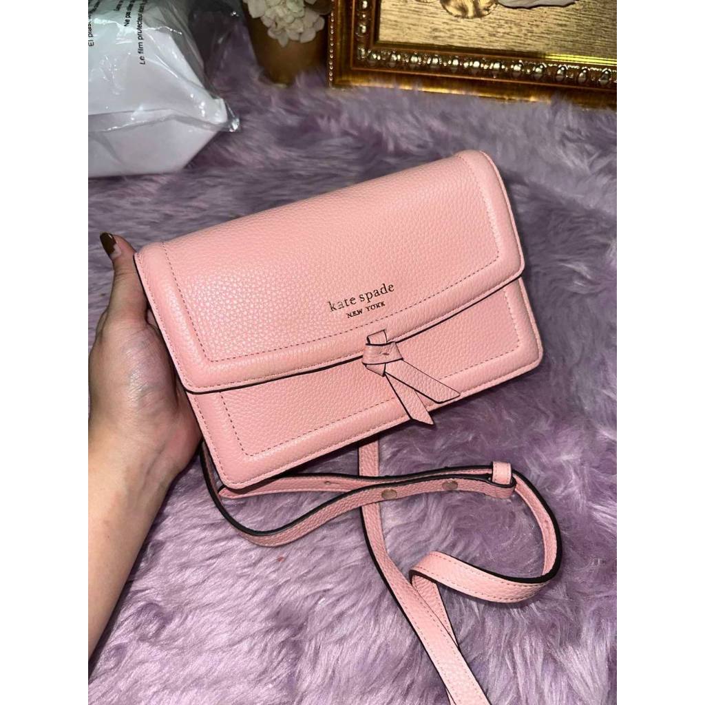 ORIG Preloved KS Knott Flap Crossbody Pink Small Phone Bag