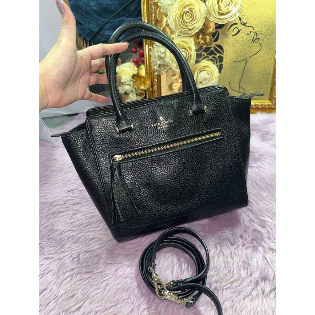 ORIG Preloved KS Chester Street Small Allyn Satchel Black Bag