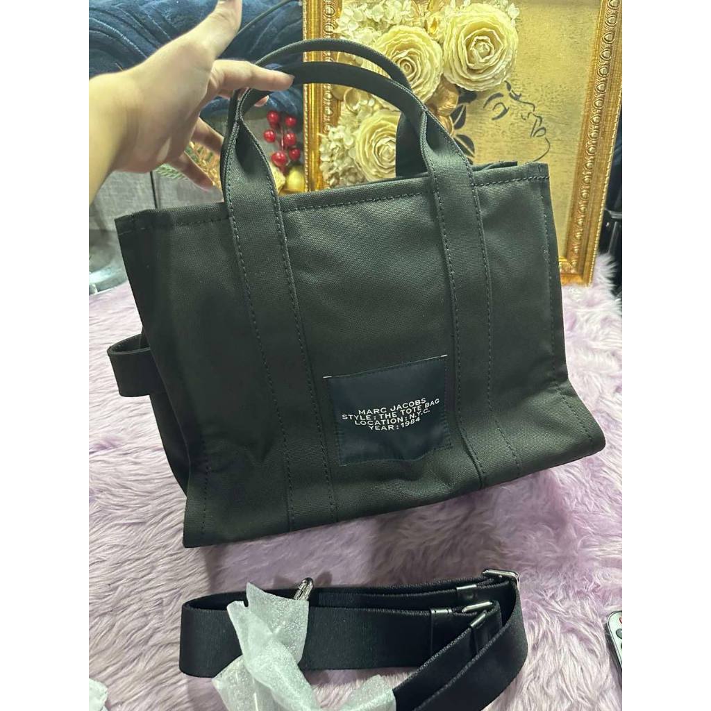 ORIG & IMPORTED MJ The Canvas Medium Tote Black Bag