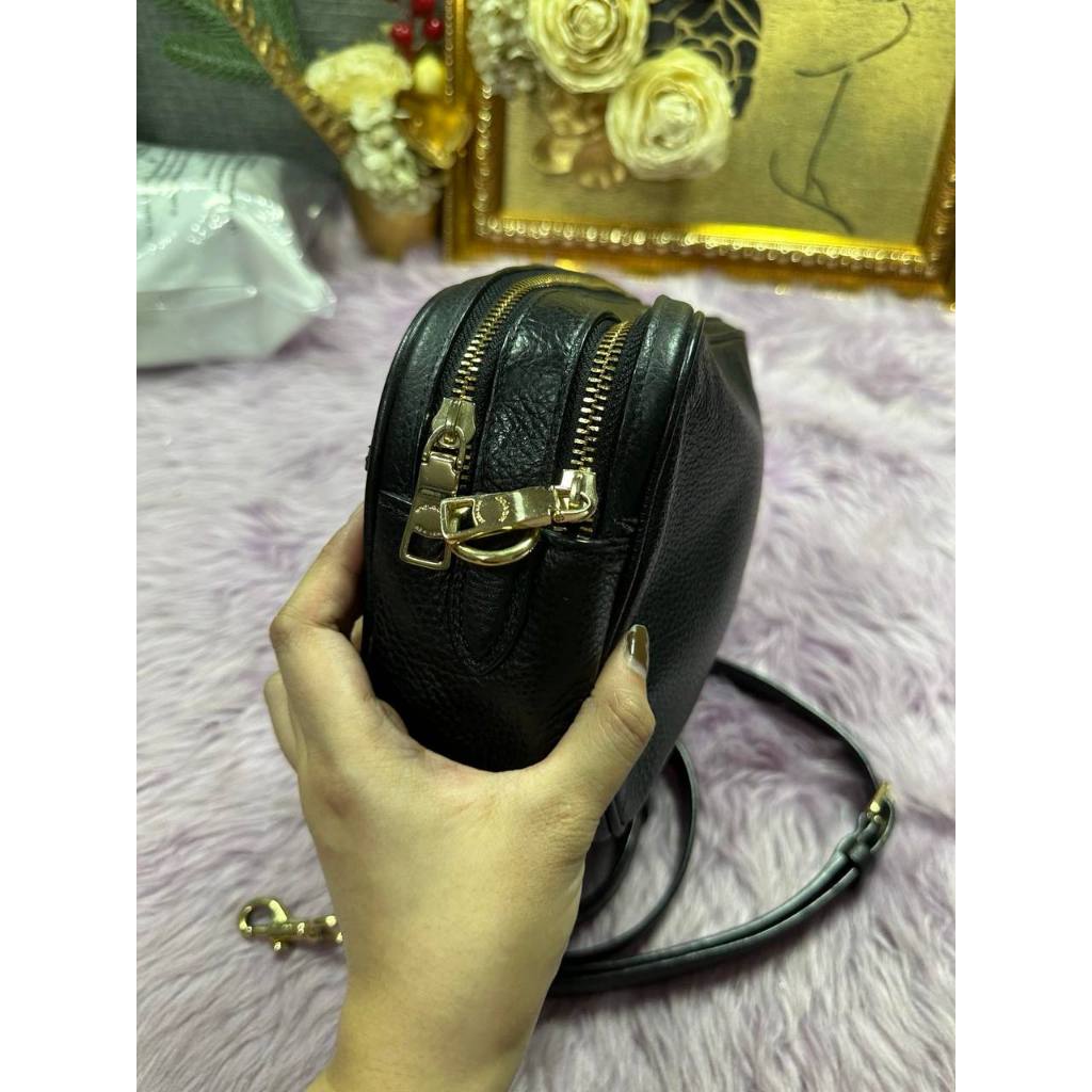 ORIG Preloved CCH Jes Crossbody Double Zip Black Bag