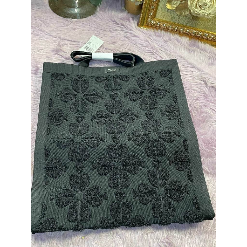 ORIG & IMPORTED KS Brooke Terry Carryall Large Tote Black Pink Green