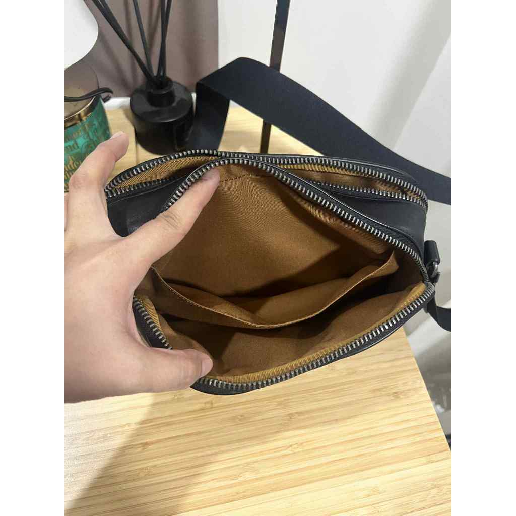 ORIG Preloved CCH Graham Crossbody In Signature Canvas Khaki Black Men Bag