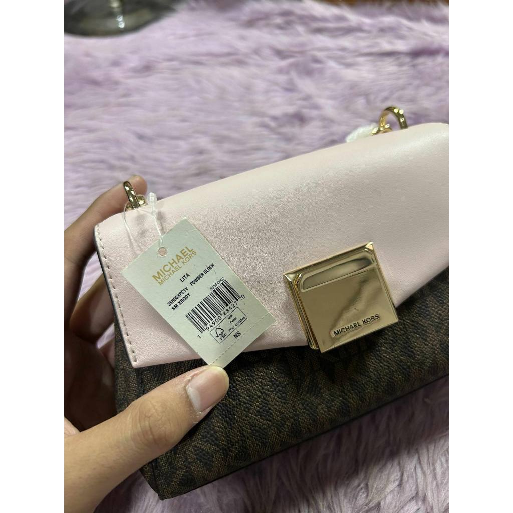 ORIG & IMPORTED MK Lita Crossbody Bag Pink/Brown Small Bag
