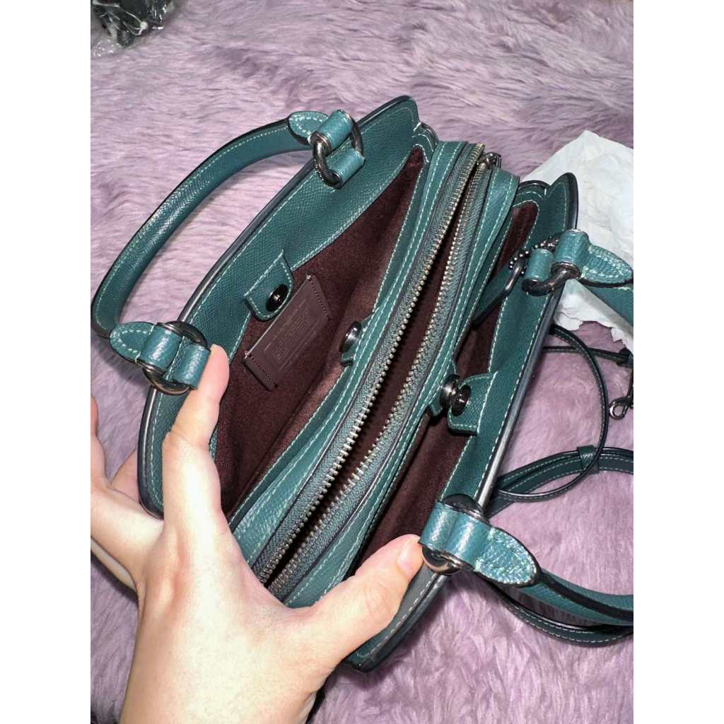 ORIG Preloved CCH Mini Lillie Carryall Teal Green Bag