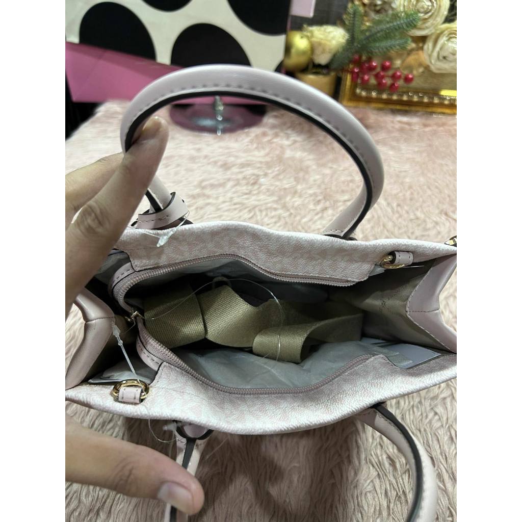 ORIG & IMPORTED MK Mirella Small Ombré Signature Logo Crossbody Pink Bag
