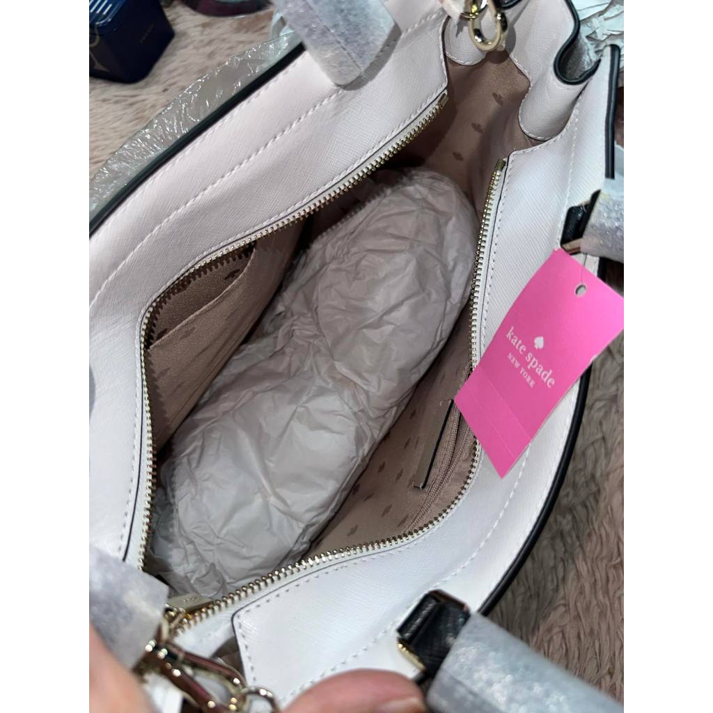 ORIG & IMPORTED KS Staci Large Satchel Beige Bag