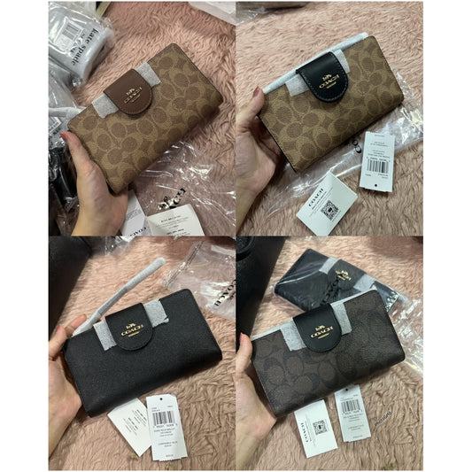 ORIG & IMPORTED CCH Phone Tech Long Wallet Brown Black