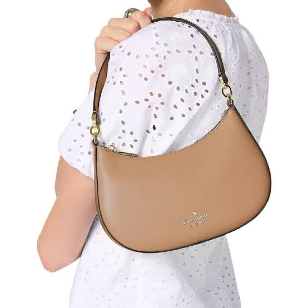 ORIG & IMPORTED KS Paige Medium Convertible Crossbody Shoulder Pink Brown Fawn Bag